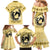 Personalized Kentucky Horse Racing Family Matching Mermaid Dress and Hawaiian Shirt Beauty and The Horse Yellow Version LT01