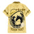 Personalized Kentucky Horse Racing Family Matching Mermaid Dress and Hawaiian Shirt Beauty and The Horse Yellow Version LT01