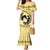 Personalized Kentucky Horse Racing Family Matching Mermaid Dress and Hawaiian Shirt Beauty and The Horse Yellow Version LT01