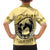 Personalized Kentucky Horse Racing Family Matching Off The Shoulder Long Sleeve Dress and Hawaiian Shirt Beauty and The Horse Yellow Version LT01