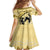 Personalized Kentucky Horse Racing Family Matching Off The Shoulder Long Sleeve Dress and Hawaiian Shirt Beauty and The Horse Yellow Version LT01
