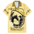 Personalized Kentucky Horse Racing Family Matching Off The Shoulder Long Sleeve Dress and Hawaiian Shirt Beauty and The Horse Yellow Version LT01