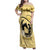 Personalized Kentucky Horse Racing Family Matching Off Shoulder Maxi Dress and Hawaiian Shirt Beauty and The Horse Yellow Version LT01