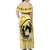 Personalized Kentucky Horse Racing Family Matching Off Shoulder Maxi Dress and Hawaiian Shirt Beauty and The Horse Yellow Version LT01