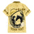Personalized Kentucky Horse Racing Family Matching Puletasi and Hawaiian Shirt Beauty and The Horse Yellow Version LT01