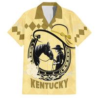 Personalized Kentucky Horse Racing Family Matching Tank Maxi Dress and Hawaiian Shirt Beauty and The Horse Yellow Version LT01