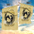 Personalized Kentucky Horse Racing Garden Flag Beauty and The Horse Yellow Version LT01