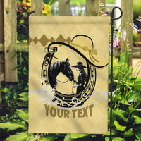 Personalized Kentucky Horse Racing Garden Flag Beauty and The Horse Yellow Version LT01