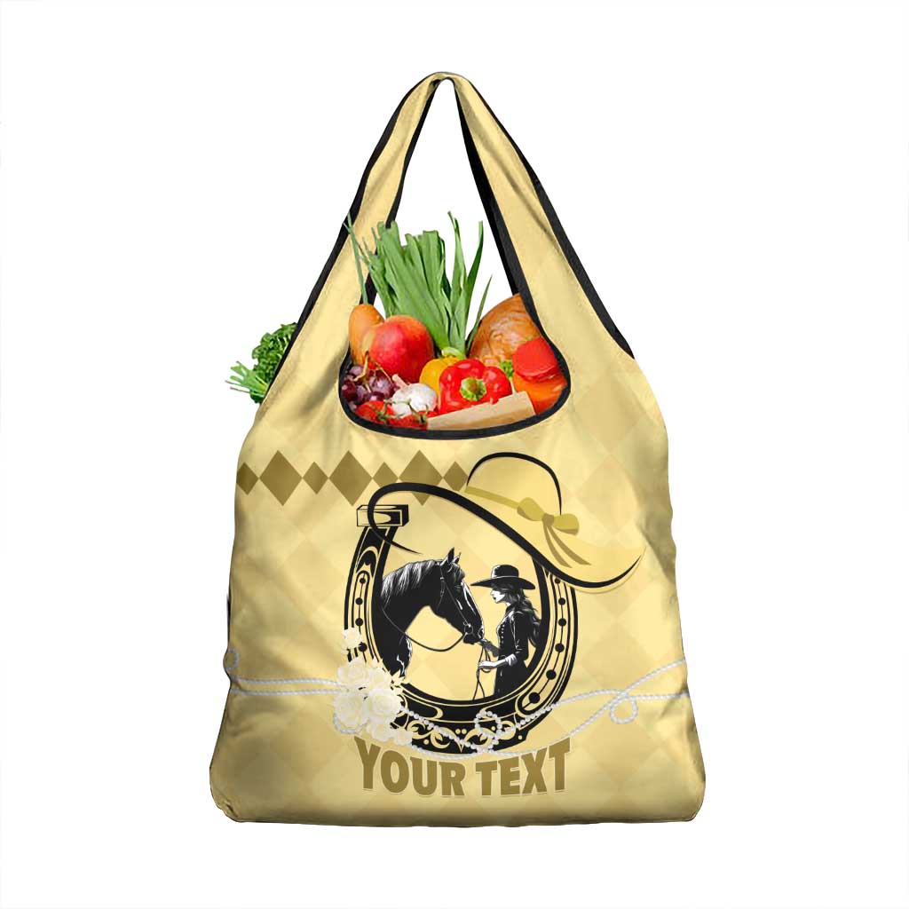 Kentucky Horse Racing Grocery Bag Beauty and The Horse Yellow Version LT01