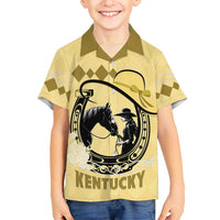Personalized Kentucky Horse Racing Hawaiian Shirt Beauty and The Horse Yellow Version LT01