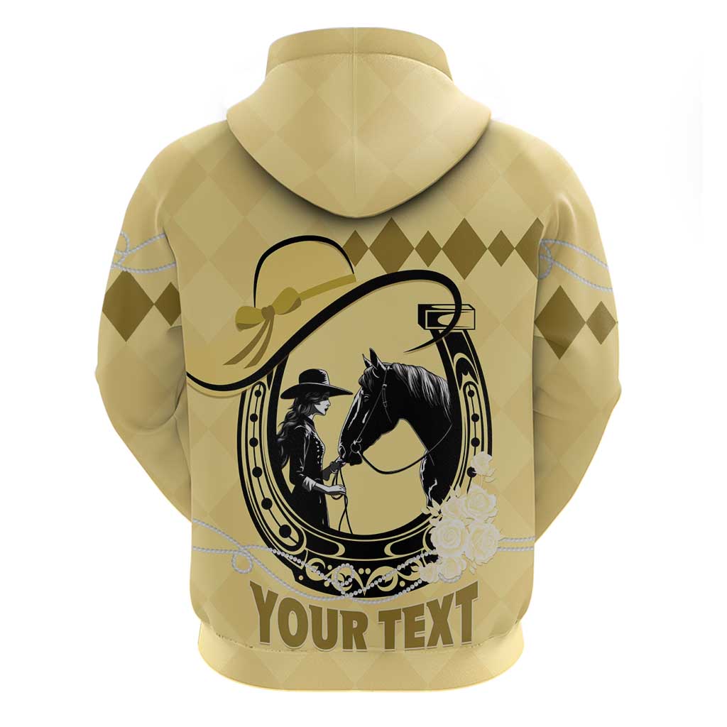 Personalized Kentucky Horse Racing Hoodie Beauty and The Horse Yellow Version LT01