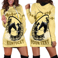 Personalized Kentucky Horse Racing Hoodie Dress Beauty and The Horse Yellow Version LT01
