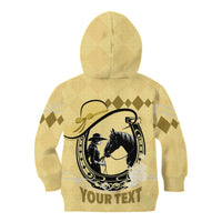 Personalized Kentucky Horse Racing Kid Hoodie Beauty and The Horse Yellow Version LT01