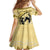 Personalized Kentucky Horse Racing Kid Short Sleeve Dress Beauty and The Horse Yellow Version LT01