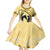 Personalized Kentucky Horse Racing Kid Short Sleeve Dress Beauty and The Horse Yellow Version LT01
