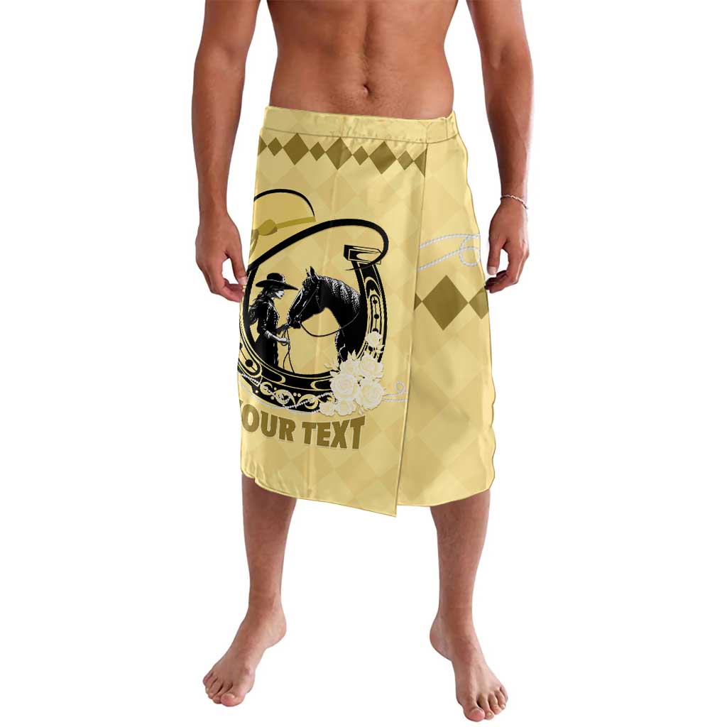 Personalized Kentucky Horse Racing Lavalava Beauty and The Horse Yellow Version LT01