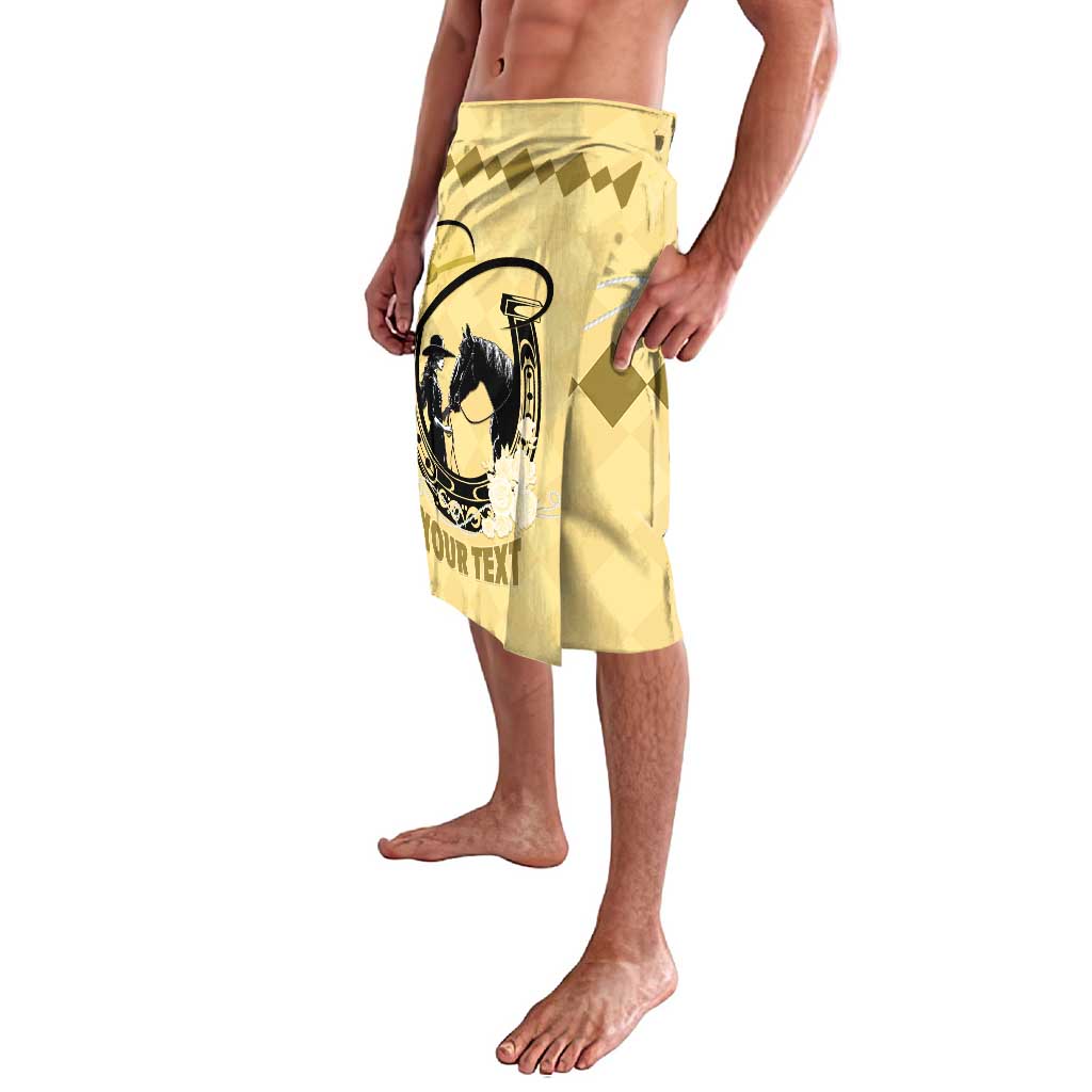 Personalized Kentucky Horse Racing Lavalava Beauty and The Horse Yellow Version LT01