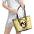 Personalized Kentucky Horse Racing Leather Tote Bag Beauty and The Horse Yellow Version LT01