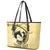 Personalized Kentucky Horse Racing Leather Tote Bag Beauty and The Horse Yellow Version LT01