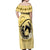Personalized Kentucky Horse Racing Off Shoulder Maxi Dress Beauty and The Horse Yellow Version LT01