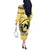 Personalized Kentucky Horse Racing Off The Shoulder Long Sleeve Dress Beauty and The Horse Yellow Version LT01
