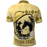 Personalized Kentucky Horse Racing Polo Shirt Beauty and The Horse Yellow Version LT01