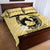 Personalized Kentucky Horse Racing 2024 Quilt Bed Set Beauty and The Horse Yellow Version