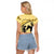 Personalized Kentucky Horse Racing Raglan Cropped T Shirt Beauty and The Horse Yellow Version LT01