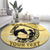 Personalized Kentucky Horse Racing Round Carpet Beauty and The Horse Yellow Version LT01