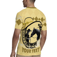 Personalized Kentucky Horse Racing Rugby Jersey Beauty and The Horse Yellow Version LT01
