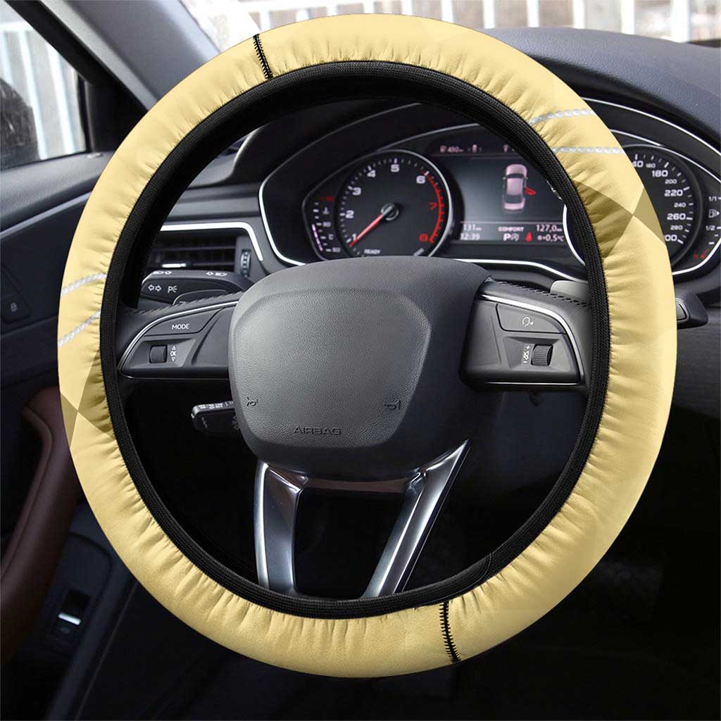 Kentucky Horse Racing Steering Wheel Cover Beauty and The Horse Yellow Version LT01