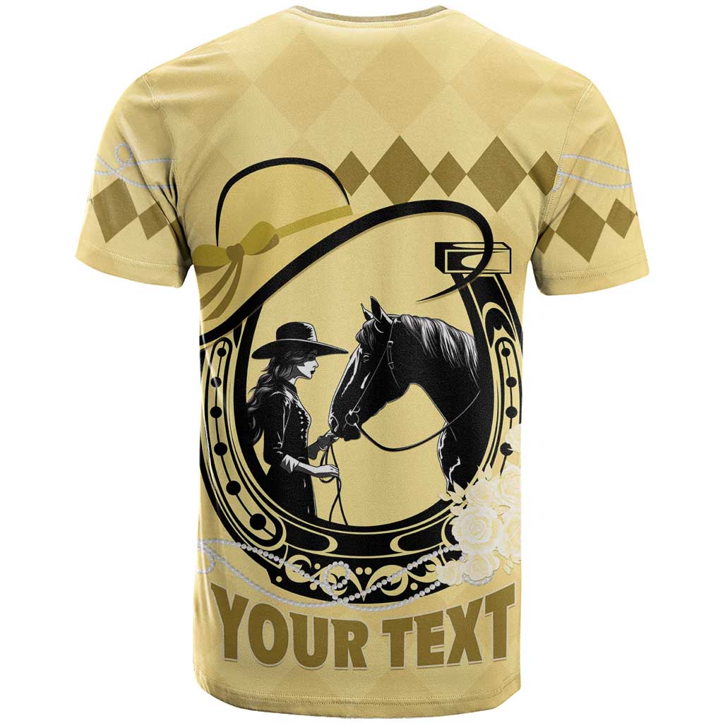 Personalized Kentucky Horse Racing T Shirt Beauty and The Horse Yellow Version LT01