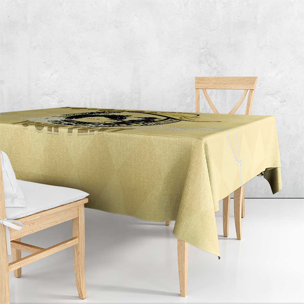 Personalized Kentucky Horse Racing Tablecloth Beauty and The Horse Yellow Version LT01