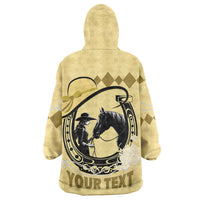 Personalized Kentucky Horse Racing Wearable Blanket Hoodie Beauty and The Horse Yellow Version LT01