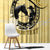 Personalized Kentucky Horse Racing Window Curtain Beauty and The Horse Yellow Version LT01