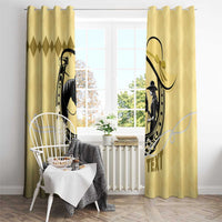 Personalized Kentucky Horse Racing Window Curtain Beauty and The Horse Yellow Version LT01