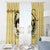 Personalized Kentucky Horse Racing Window Curtain Beauty and The Horse Yellow Version LT01