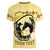 Personalized Kentucky Horse Racing Women V-Neck T-Shirt Beauty and The Horse Yellow Version LT01