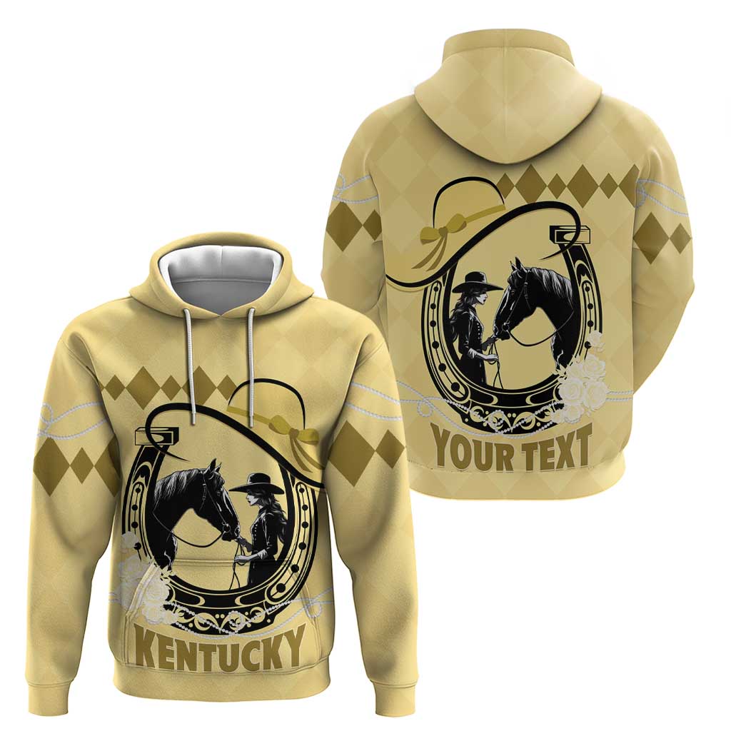 Personalized Kentucky Horse Racing Zip Hoodie Beauty and The Horse Yellow Version LT01