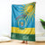Personalized Rwanda Blanket Coat of Arms With African Pattern