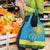 Rwanda Grocery Bag Coat of Arms With African Pattern