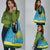 Rwanda Grocery Bag Coat of Arms With African Pattern