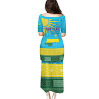 Personalized Rwanda Puletasi Coat of Arms With African Pattern - Wonder Print Shop