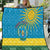 Personalized Rwanda Quilt Coat of Arms With African Pattern