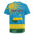 Personalized Rwanda Rugby Jersey Coat of Arms With African Pattern - Wonder Print Shop