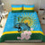 Rwanda Independence Day Bedding Set Leopard With Roses
