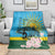 Rwanda Independence Day Blanket Leopard With Roses