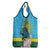 Rwanda Independence Day Grocery Bag Leopard With Roses