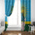 Rwanda Independence Day Window Curtain Leopard With Roses - Wonder Print Shop
