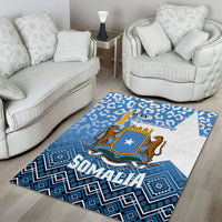 Somalia Independence Day 2024 Area Rug Somali Star Leopard Mix African Pattern - Wonder Print Shop